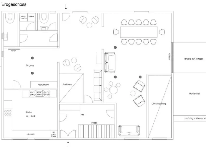 ヴィラ Wassermuehle - Alleinlage Fuer Retreats, Workshops, Family & Friends Triglitz